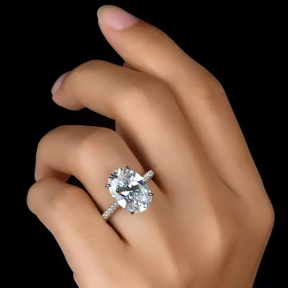 🌟Fashion Oval Sterling Silver Ring - Picture 3 of 6